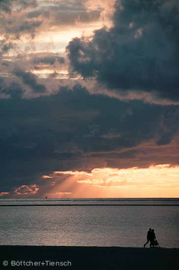 Langeoog, Abend am Strand